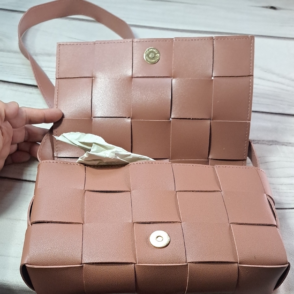 Olivia Miller Woven Crossbody Bag - Picture 6 of 11